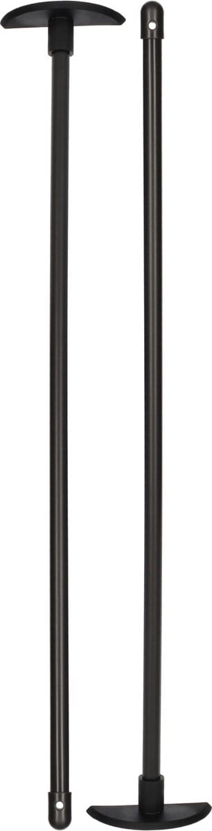 Flessenlikker set (2 stuks!) - Pottenlikker van 35 x 5.5 cm Zwart - Vaatwasserbestendig - Spatel met ophang oog