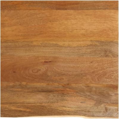 Massief Houten Tafelblad met Natuurlijke Rand 60x60 cm