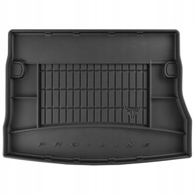Frogum DryZone - Kofferbakmat / Bagagemat - Geschikt voor Kia Ceed I 2006-2012 - Zonder fabrieks-organizer - Organizer Functie - TPE Rubber - Zwart