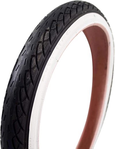 Fietsband - Reserveband - Fietsen Onderhoud - Zwart met wit - 18x1.75 - Zwart