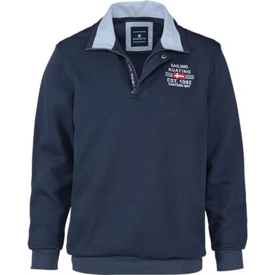 Babista herren Sweatshirt - 48/50 - donkerblauw - Plus Size