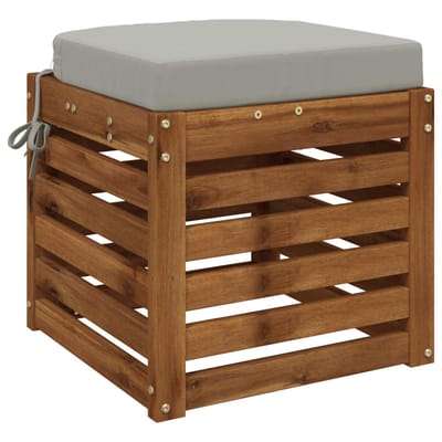vidaXL - 1-delig - zitkussen - SOEST - 100% - Polyester - Grijs - 45 - x - 45 - x - 7 - cm