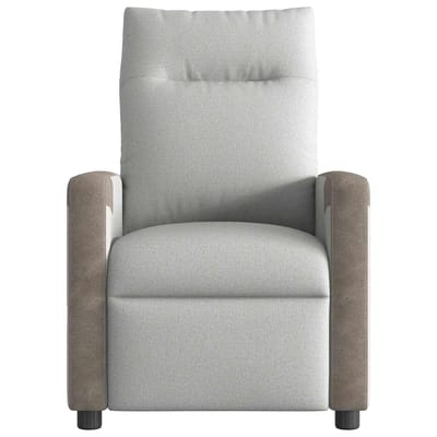 vidaXL - Massagestoel - verstelbaar - stof - wolk - grijs