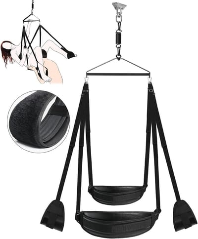 SVN® Sex Schommel - Sex Stoel - Bondage - Zwart - 43cm x 23cm x 11cm