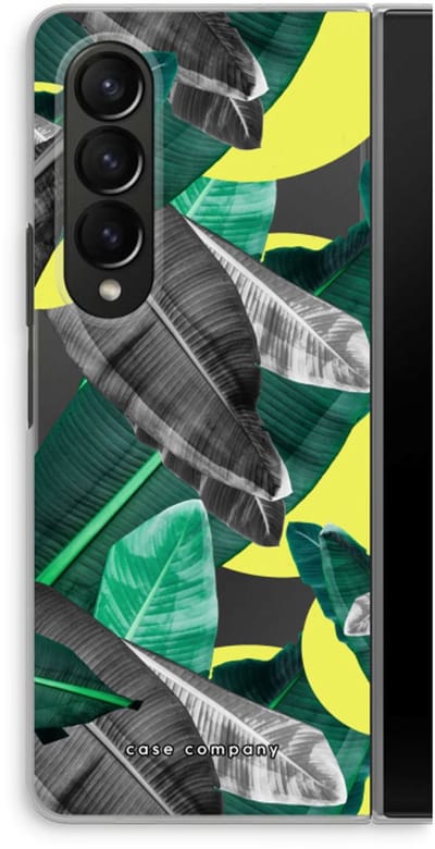 Case Company® - Hoesje geschikt voor Samsung Galaxy Z Fold4 hoesje - Fantasie jungle - Soft Cover Telefoonhoesje - Bescherming aan alle Kanten en Schermrand
