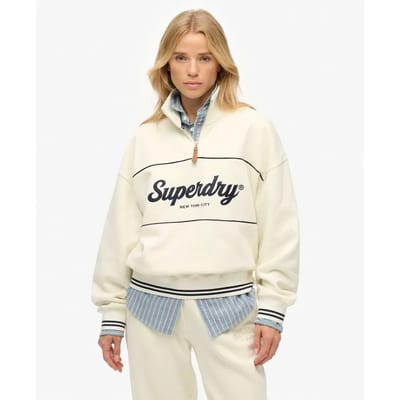 Dames-sweatshirt met 1/4 rits Superdry Country Club