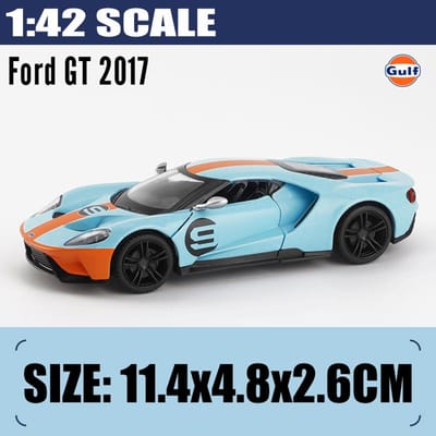1:43 Gulf Tankstation Fusca Bus Ford Gt  Camaro Race Modelauto Metaal Diecast Hoge Simulatie Decoratieve Ornamenten Verjaardag