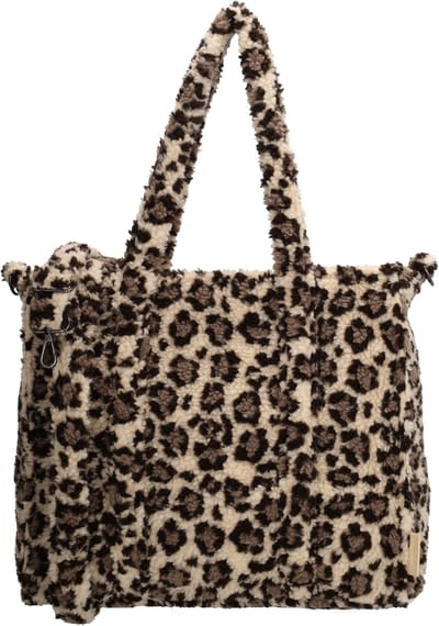 Beagles Lugo Schoudertas - Shopper - Crossbody - Teddy - Luipaard Beige