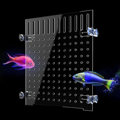 Aquarium Scheidingswand - Vis Tank Divider - Vissen Scheiden - Inclusief Zuignappen - 25 x 30 cm - Transparant