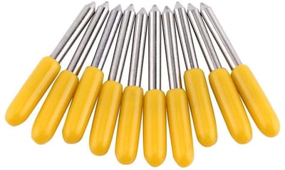 Dailygoody - 10pcs Snijbladen voor Plotter - Hoge Precisie - Wolfraamcarbide - Professionele Snijtools - Vinyl Snijden - Geschikt voor Creatieve Proje