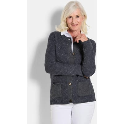Tricot jasje - marine / gedess. - Gr. 19 van Goldner Fashion