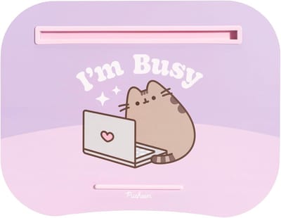 Famanu - Schootkussen met Pusheen-print – 44x34 cm – draagbaar laptoptafeltje