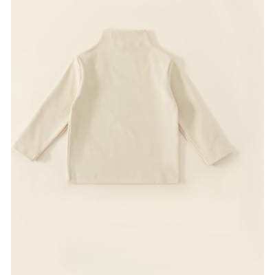 Meisjes Onderhemden, Herfst- en Winter Jongens T-shirts, Lange Mouw Kinderonderhemden Duits Fluweel Baby Binnenkant Halfhoge Col Wintertops 100cm beige