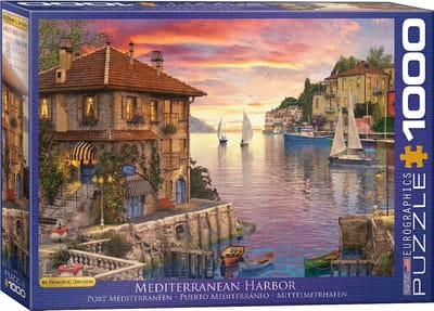 Eurographics - Mediterrane Haven - Dominic Davison - 1000 stukjes 68×48cm (b×h) - Legpuzzel