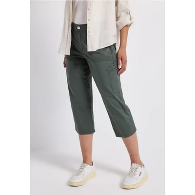 3/4 satijnen broek met zakken