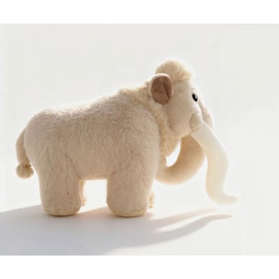 Mammoet Pluche Speelgoed - Levensgetrouwe Wolharige Mammoet Knuffel Realistische Olifant Knuffel Prehistorisch Dier Simulatie Pop Cadeau 27cm
