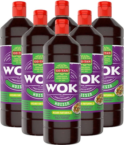 Go-tan - Woksaus Hoisin - 6x 1ltr