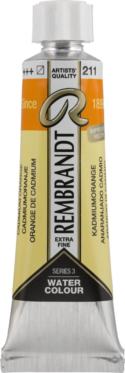 Rembrandt Aquarelverf Tube 10 ml Cadmiumoranje 211