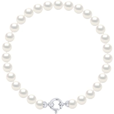Armband Gekweekte Parels Zoetwater 6-7mm White Luxury White Gold Clasp