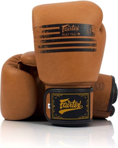 Fairtex BGV21 Legacy Bokshandschoenen - echt leer - Bruin 12 oz