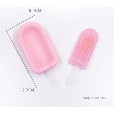 Siliconen Ijsvorm Met Deksel Zelfgemaakte IJsstokjesbak DIY Ijsmaker Dessert Taartvorm Zomerfeestbenodigdheden Keukengereedschap roze