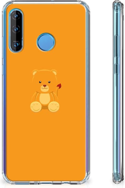 Huawei P30 Lite Stevig Bumper Hoesje Baby Beer