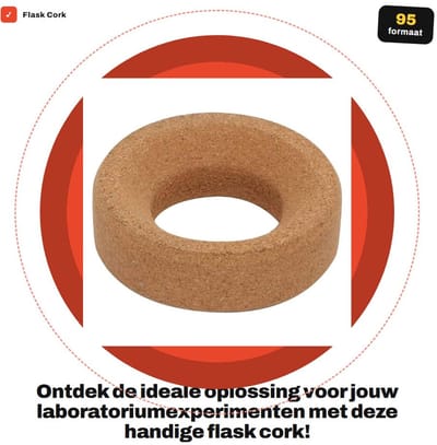 Dailygoods- Kurksteunhouder Hoogwaardig Hout - Flesstandaard - Waterdicht - Zuur-alkalibestendig - Lichtgewicht - 95 mm Buitendiameter