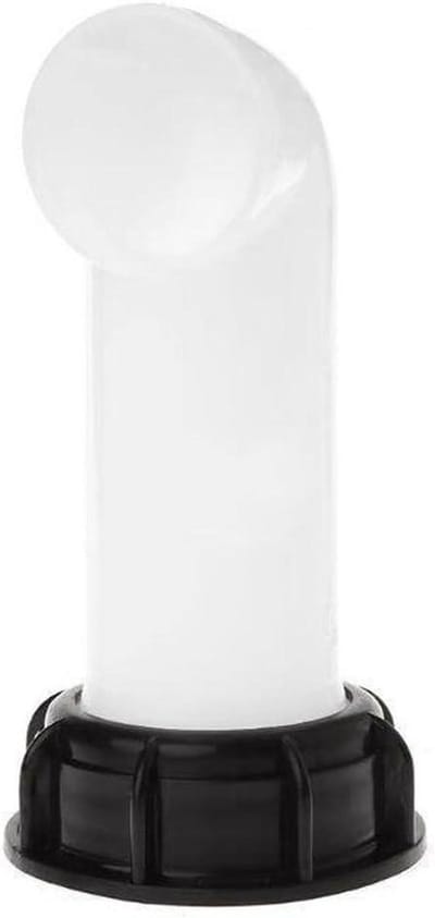 IBC Watertank Verlengstuk - Afvoerslang Adapter - Tuin Irrigatie - Duurzaam PP Materiaal - 20 x 185 cm - Grijs