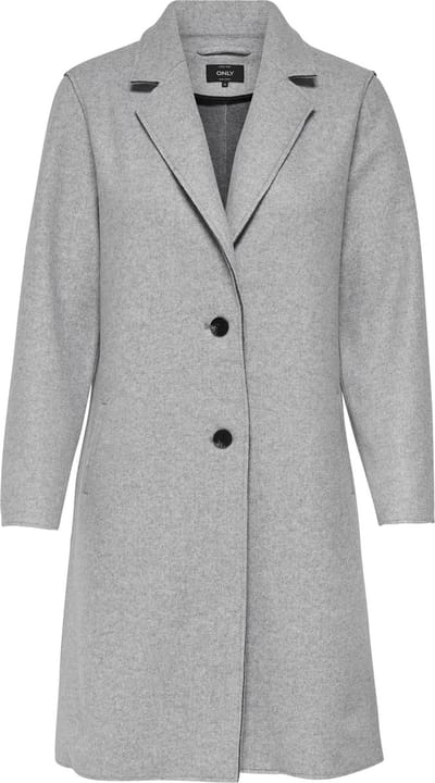 ONLY ONLCARRIE BONDED COAT OTW NOOS Dames Jas - Light Grey Melange
