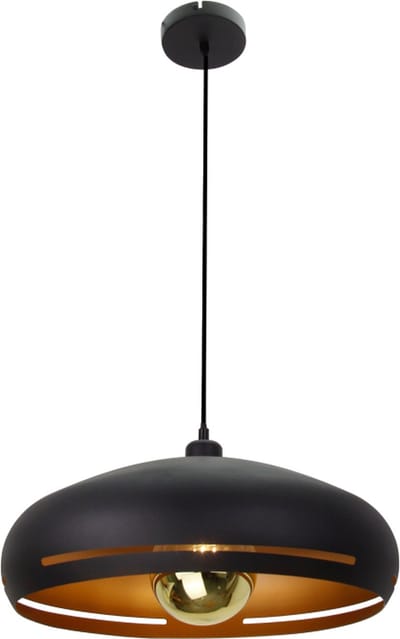 Chericoni Striscia Hanglamp - 1 lichts - Ø45 cm - Zwart - Ijzer