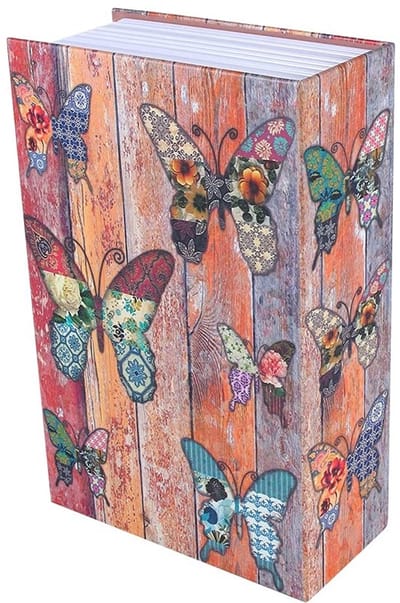 Dailygoods- Opbergdoos Verstevigd - Opbergdoos met Sleutel - Opbergdoos Karton - Opbergdoos voor Sieraden - Opbergdoos voor Geld - Veiligheidsbox met Verstevigde Constructie - Boeksafe