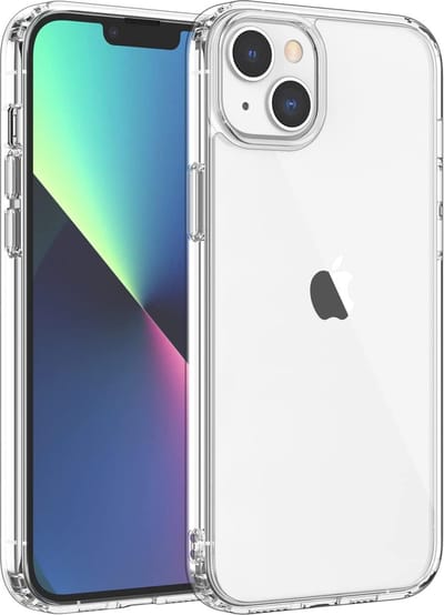 Hoesje Transparant - Siliconen Hardcase Doorzichtig - Extreme Bescherming Defend Case - Crystal Clear Helder - Geschikt voor iPhone 14