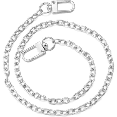 Chaînes de Sacs en Métal Aluminium 20/40/80/120cm Chaîne de Bandoulière Amovible pour Femmes Chaîne pour Animaux Accessoires Pièces de Rechange pour Sacs à Chaîne 20cm
