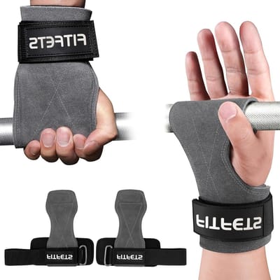 SnelShoppen - Strength Training Aids, Lifting Straps van Premium Kalfsleer voor Krachttraining, Bodybuilding, Gewichtheffen, Fitness, Unisex, Veilig e