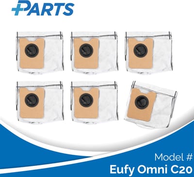 Eufy Omni C20 Stofzakken (6 Stuks, Plus.Parts® alternatief voor T290A / T291C)