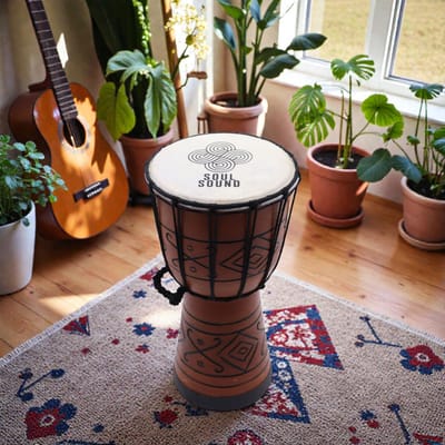 Kleine Pro Djembe Trommel - Soul Sound(laag) 30 cm