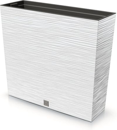 Prosperplast Furu Case Tower - Bloempot / Plantenbak met inzet - voor Binnen en Buiten - Wit