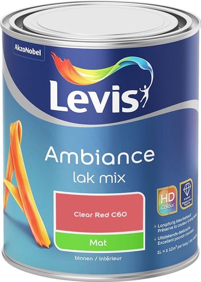 Levis - Ambiance Lak Mat Mix - Clear Red C60 - Mengverf - 1 L