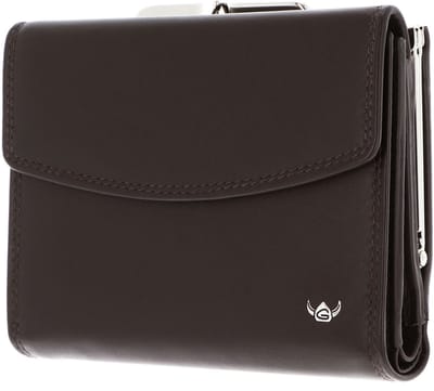 Golden Head Leren portemonnee Polo RFID Protect Bügelbörse 2123 Dunkelbraun donkerbruin