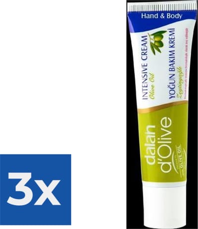 Dalan d`Olive Hand & Body Intensieve Cream 20 ml - Voordeelverpakking 3 stuks