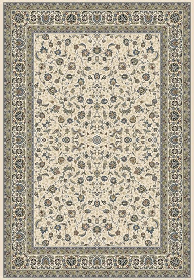 Rugsman Classico 057.0221.6464 Vloerkleed - 160 x 230 cm - Ivoor - Rechthoekig - Polypropylene - Eetkamer, Woonkamer - Bloemen - Klassiek