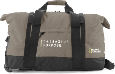 National Geographic Opvouwbare Reistas met wielen / Weekendtas - Vegan - 48 Liter (S) - Pathway - N10442 - Khaki - Khaki
