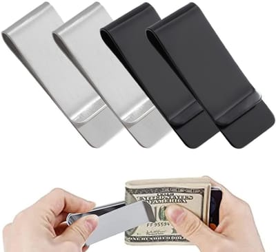 Dailygoods- Geldklem - Slank ontwerp - Roestvrij staal - Multifunctioneel - Voor mannen/vrouwen - Duurzame kwaliteit - Portemonnee