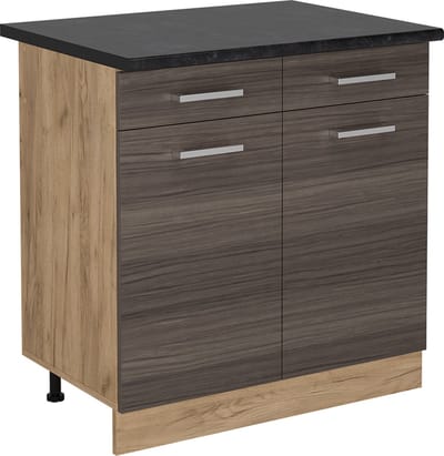 Vicco R-Line Keukenonderkast – 80 cm, WB Antraciet Edel grijs