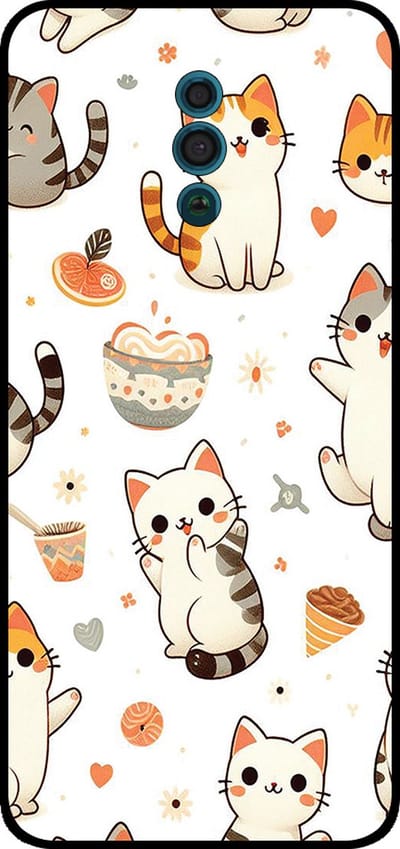Smartphonica Telefoonhoesje Geschikt voor Oppo Reno met katten opdruk - TPU backcover case cat design geschikt voor Oppo Reno