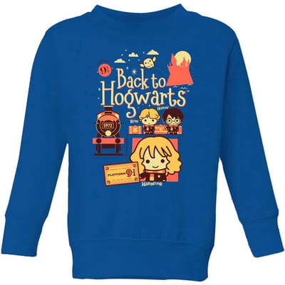 Harry Potter Kids Back To Hogwarts kindertrui - Blauw - 134/140 (9-10 jaar)
