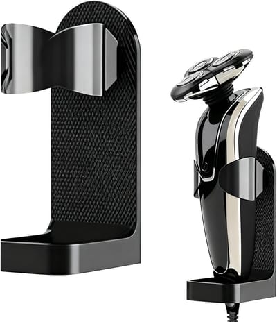 Praktische Wandbeugel voor Scheermesjes, Douche Scheermes Houder, Badkamer Accessoire (Zwart)