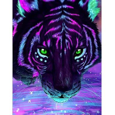 Volledige ronde diamant schilderij volledige boor ronde diamant borduurwerk DIY foto van strass decor thuis 20X30CM purple