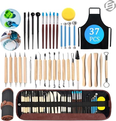 Equivera Pottenbakken Gereedschap - Pottenbakkersgereedschapset - Boetseer Gereedschap - Klei Gereedschap - Boetseer Set - Beeldhouwen - Pottenbakken - Boetseergereedschap - Kleigereedschap - Modelleergereedschap