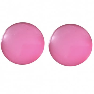 Clip Oorbellen-midden roze- 2.5 cm- geen gaatje- Charme Bijoux